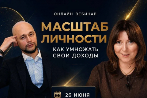 Онлайн-вебинар «Масштаб личности: как умножать свои доходы»